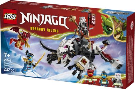 Конструктор LEGO® NINJAGO® Зильвар и дракон Гримтак, 232 детали (71863) - фото 8