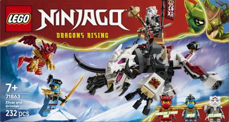 Конструктор LEGO® NINJAGO® Зильвар и дракон Гримтак, 232 детали (71863) - фото 9