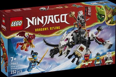 Конструктор LEGO® NINJAGO® Зильвар и дракон Гримтак, 232 детали (71863) - фото 0