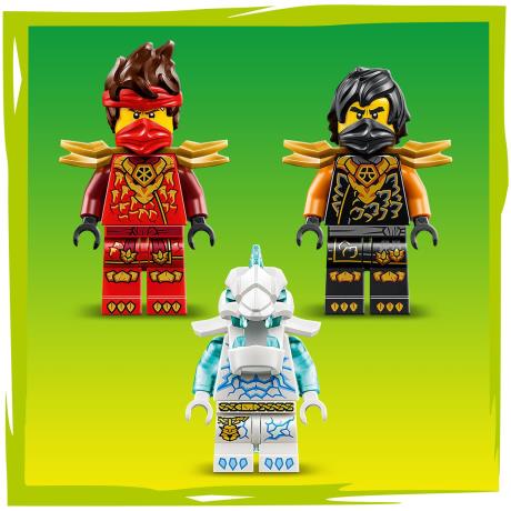 Конструктор LEGO® NINJAGO® Комбіновані транспортні засоби Кая та Коула Іграшка, 394 деталі (71864) - фото 3