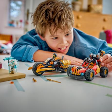 Конструктор LEGO® NINJAGO® Комбіновані транспортні засоби Кая та Коула Іграшка, 394 деталі (71864) - фото 5