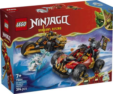 Конструктор LEGO® NINJAGO® Комбіновані транспортні засоби Кая та Коула Іграшка, 394 деталі (71864) - фото 7