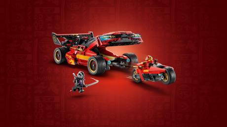 Конструктор LEGO® NINJAGO® Переслідувач ніндзя X-1 — 15-та річниця, 691 деталь (71867) - фото 8