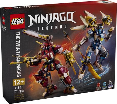 Конструктор LEGO® NINJAGO® Близнюки роботи-Титани Фігурки, 1707 деталей (71870) - фото 6