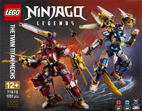 Конструктор LEGO® NINJAGO® Близнюки роботи-Титани Фігурки, 1707 деталей (71870) - фото 6