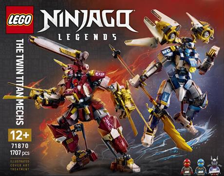 Конструктор LEGO® NINJAGO® Близнюки роботи-Титани Фігурки, 1707 деталей (71870) - фото 0