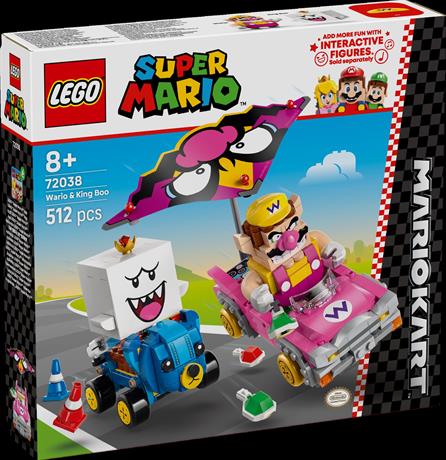 Конструктор LEGO Super Mario Mario Kart Wario та King Boo 512 деталей (72038) - фото 2
