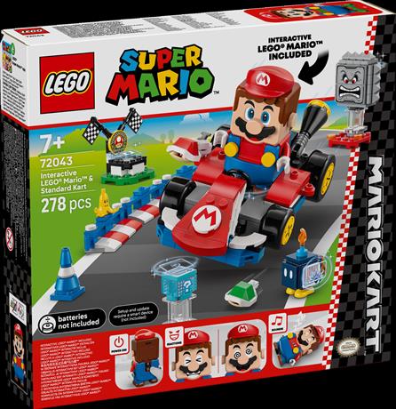 Конструктор LEGO Super Mario Mario Kart Interactive LEGO Mario та Standard Kart 278 деталей (72043) - фото 2
