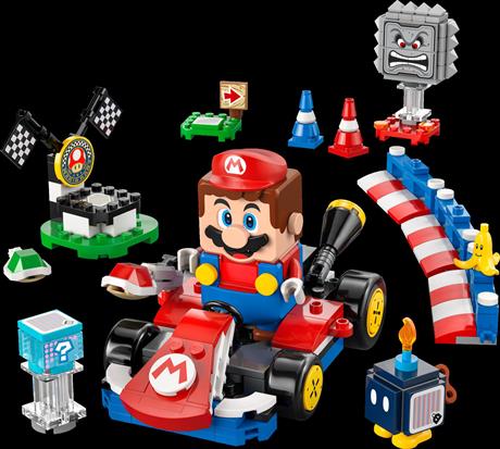Конструктор LEGO Super Mario Mario Kart Interactive LEGO Mario та Standard Kart 278 деталей (72043) - фото 4