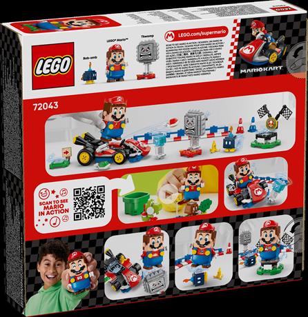 Конструктор LEGO Super Mario Mario Kart Interactive LEGO Mario та Standard Kart 278 деталей (72043) - фото 5