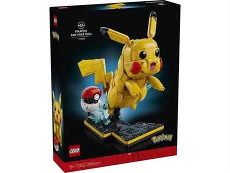Конструктор LEGO® Pokemon™ Пікачу й покебол, 2050 деталей (72152) - фото 0