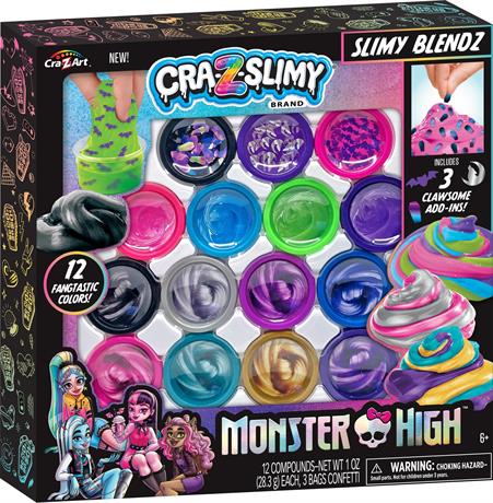 Набір слаймів Cra-Z-Art Monster High Slimy Blendz 15 в 1 (72228CRA) - фото 0