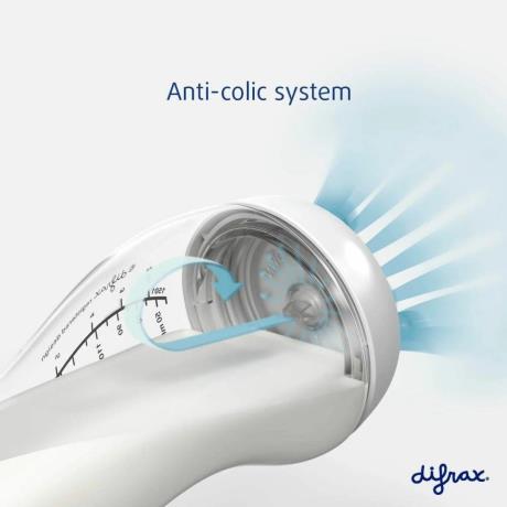 Скляна антиколікова пляшечка Difrax S-bottle Natural із силіконовою соскою 250 мл рожевий (736FE Pink) - фото 0