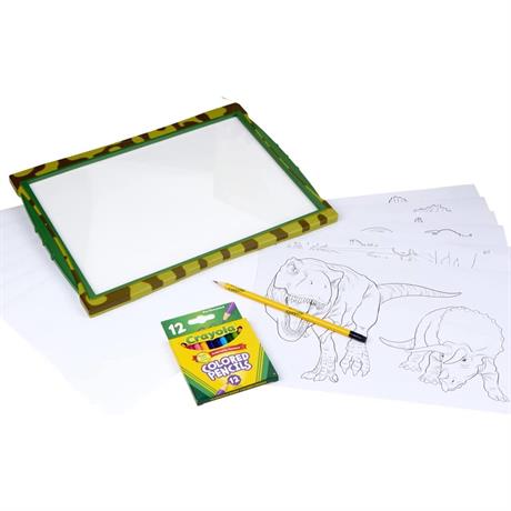 Набор для рисования Crayola Kits Динозавры с подсветкой (74-7497) - фото 1