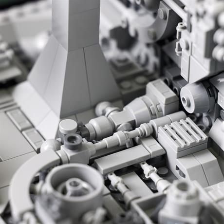 Конструктор LEGO Star Wars Диорама Полет над Звездой Смерти 665 деталей (75329) - фото 1