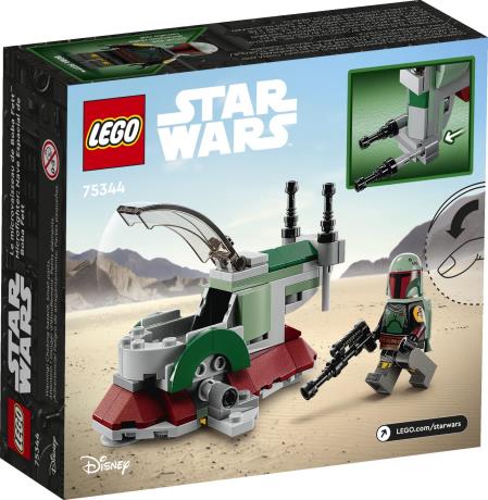 Конструктор LEGO Star Wars Мікровинищувач зореліт Боба Фетта 85 деталей (75344) - фото 0