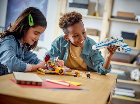 Конструктор LEGO Star Wars Винищувач Нової Республіки E-Wing проти Зоряного винищувача Шин Хаті 1056 деталей (75364) - фото 0