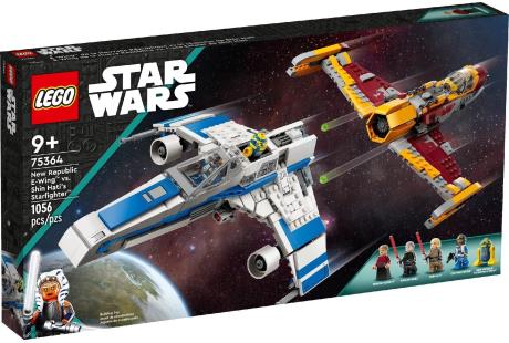 Конструктор LEGO Star Wars Винищувач Нової Республіки E-Wing проти Зоряного винищувача Шин Хаті 1056 деталей (75364) - фото 0