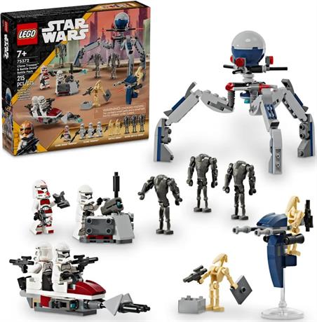 Конструктор LEGO Star Wars Клони-піхотинці й Бойовий дроїд, бойовий набір 215 деталей (75372) - фото 0