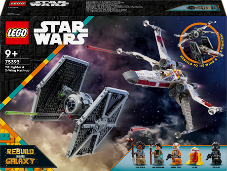 Конструктор LEGO Star Wars Збірний пакет Винищувач TIE і Корабель X-wing 1063 деталі (75393) - фото 5