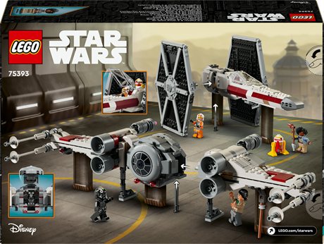 Конструктор LEGO Star Wars Збірний пакет Винищувач TIE і Корабель X-wing 1063 деталі (75393) - фото 6