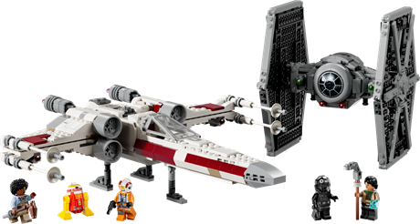 Конструктор LEGO Star Wars Збірний пакет Винищувач TIE і Корабель X-wing 1063 деталі (75393) - фото 7