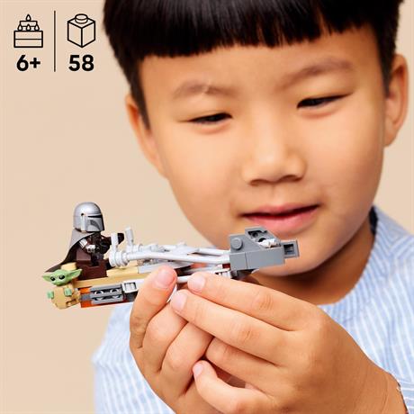 Конструктор LEGO Star Wars TM Скоростной мотоцикл Мандалорца и Грогу 58 Деталей  ( 75436 ) - фото 4