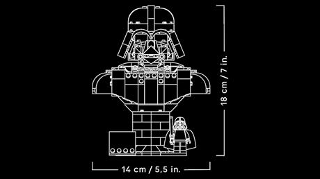 Конструктор LEGO® Star Wars™ Погруддя Дарта Вейдера, конструктор (75439) - фото 9