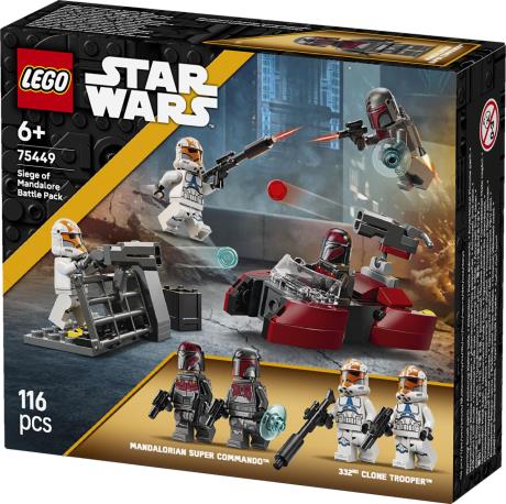Конструктор LEGO Star Wars TM Бойовий комплект «Облога Мандалора» 116 Деталей (75449) - фото 5