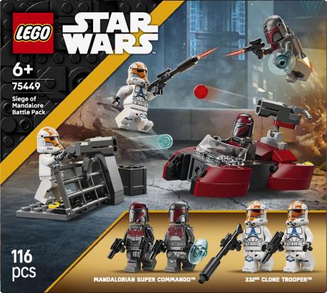 Конструктор LEGO Star Wars TM Бойовий комплект «Облога Мандалора» 116 Деталей (75449) - фото 6