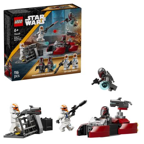 Конструктор LEGO Star Wars TM Бойовий комплект «Облога Мандалора» 116 Деталей (75449) - фото 0