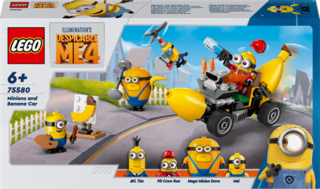 Конструктор LEGO Despicable Me 4 Посіпаки й банановий автомобіль 136 деталей (75580) - фото 2