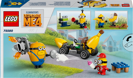 Конструктор LEGO Despicable Me 4 Посіпаки й банановий автомобіль 136 деталей (75580) - фото 3