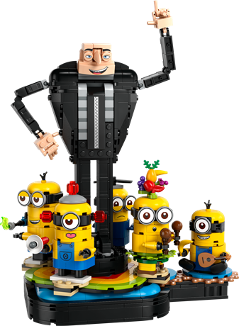 Конструктор LEGO Despicable Me 4 Ґру й посіпаки з кубиків 839 деталей (75582) - фото 4