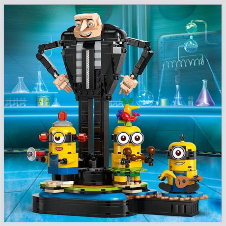 Конструктор LEGO Despicable Me 4 Ґру й посіпаки з кубиків 839 деталей (75582) - фото 5