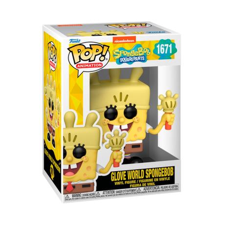 Фигурка Funko Pop! Губка Боб с перчаткой-фонариком 10 см (75734) - фото 2