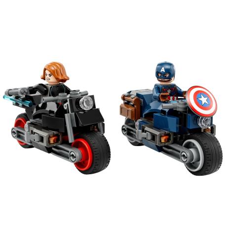 Конструктор LEGO Marvel Мотоцикли Чорної Вдови та Капітана Америка 130 деталей (76260) - фото 1