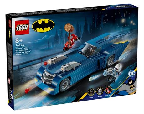 Конструктор LEGO Batman Super Heroes Бетмен на бетмобілі проти Харлі Квін і Містера Фріза 435 деталей (76274) - фото 0