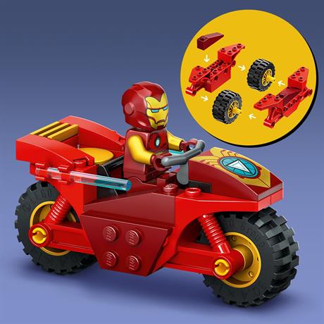 Конструктор LEGO Marvel Залізна людина на мотоциклі й Галк 68 деталей (76287) - фото 6