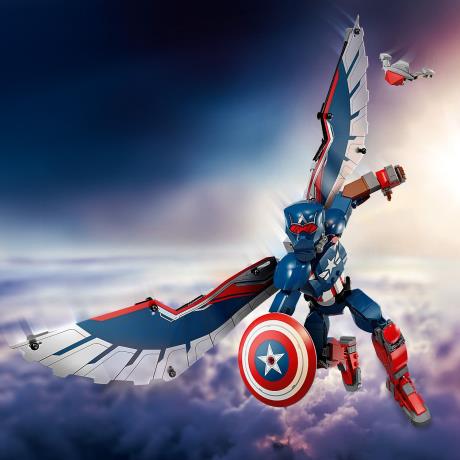 Конструктор LEGO Super Heroes Фігурка Нового Капітана Америка для складання 359 деталей (76296) - фото 6