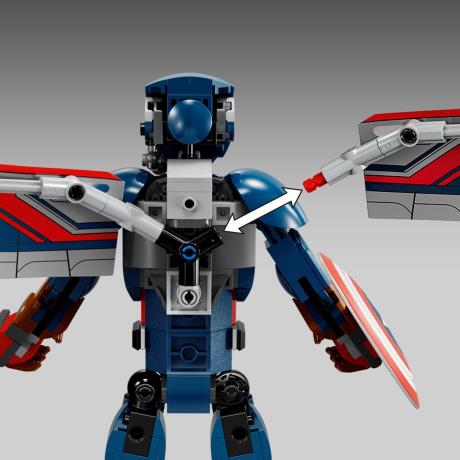 Конструктор LEGO Super Heroes Фігурка Нового Капітана Америка для складання 359 деталей (76296) - фото 7