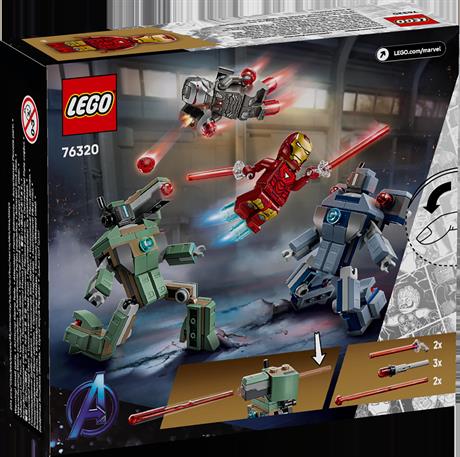 Конструктор LEGO Super Heroes Залізна людина та Бойова Машина проти Хаммер Дронів 204 деталі (76320) - фото 3