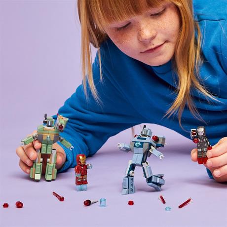 Конструктор LEGO Super Heroes Залізна людина та Бойова Машина проти Хаммер Дронів 204 деталі (76320) - фото 5