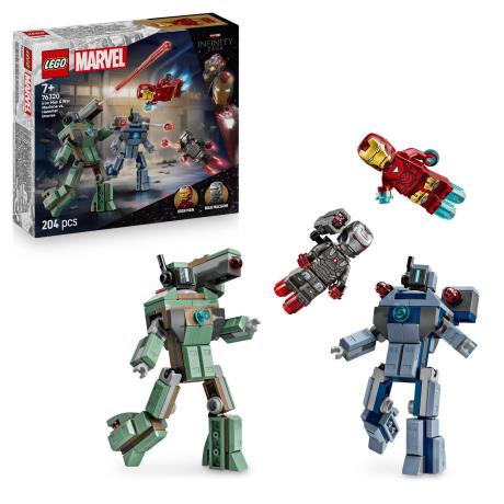 Конструктор LEGO Super Heroes Залізна людина та Бойова Машина проти Хаммер Дронів 204 деталі (76320) - фото 0