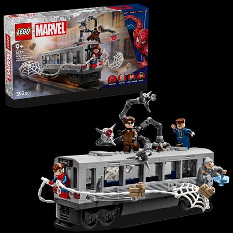 Конструктор LEGO Super Heroes Людина-павук проти Дока Ока Сцена в метро 393 деталі (76321) - фото 6