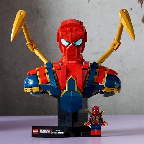 Конструктор LEGO Marvel Погруддя Залізної Людини-павука 379 деталей (76326) - фото 5