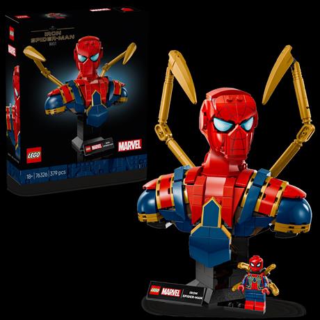 Конструктор LEGO Marvel Погруддя Залізної Людини-павука 379 деталей (76326) - фото 0