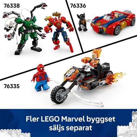 Конструктор LEGO Super Heroes Marvel Человек-паук vs. Призрачный всадник на мотоцикле 72 Детали (76335) - фото 3