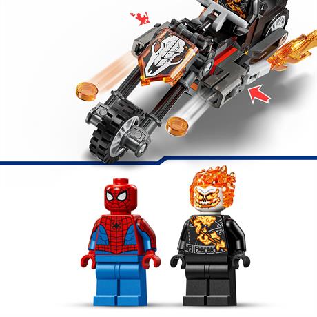 Конструктор LEGO Super Heroes Marvel Человек-паук vs. Призрачный всадник на мотоцикле 72 Детали (76335) - фото 4