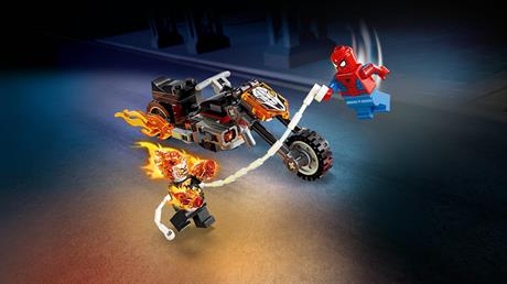 Конструктор LEGO Super Heroes Marvel Человек-паук vs. Призрачный всадник на мотоцикле 72 Детали (76335) - фото 7